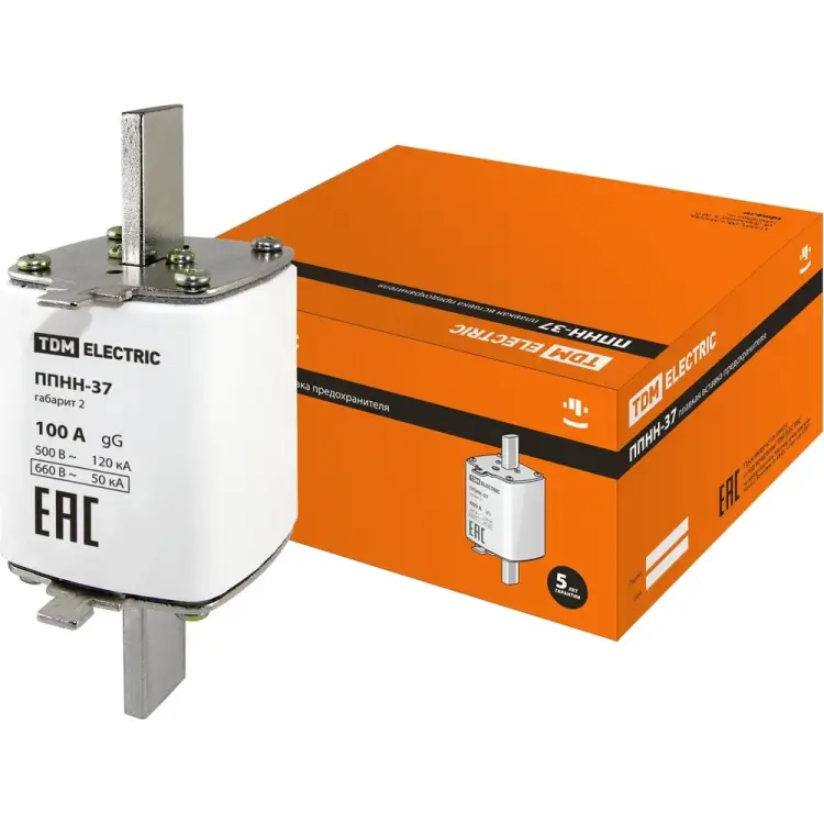 Плавкая вставка предохранителя TDM ELECTRIC ППНН-37 SQ0713-0026