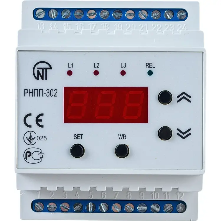 Реле напряжения перекоса и последовательности фаз НовАтек-Электро РНПП-302 3425600302