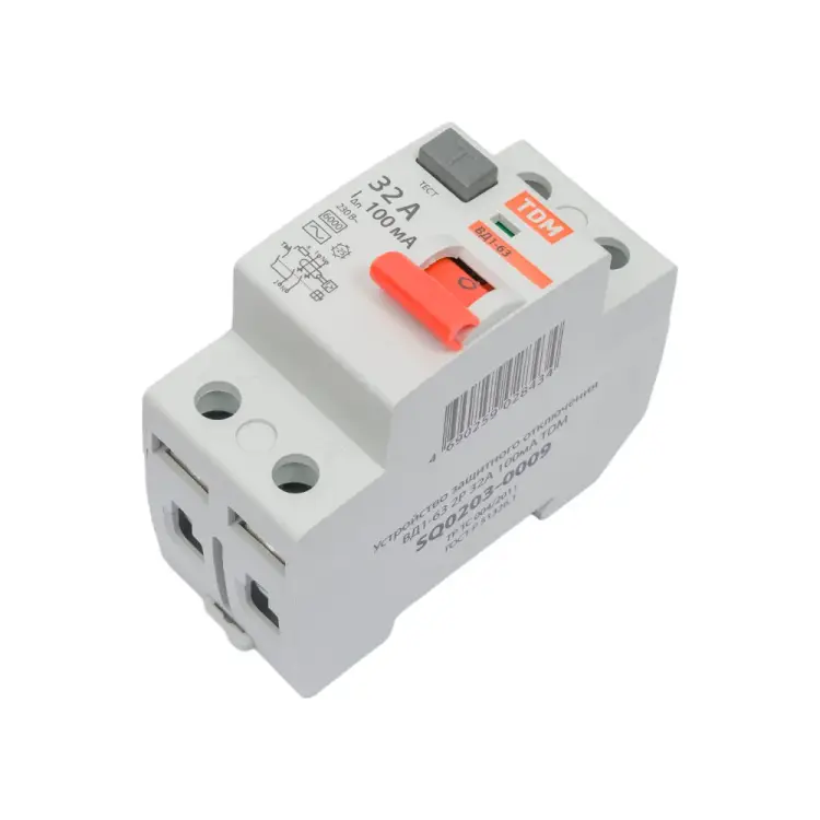 Узо TDM ELECTRIC ВД1-63 2Р, 32 А, 100 мА SQ0203-0009