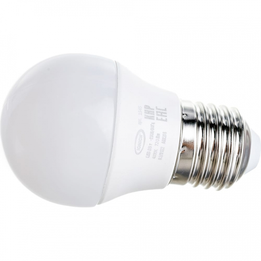 Светодиодная лампа декоративного освещения IONICH ILED-SMD2835-G45-8-720-230-4-E27
