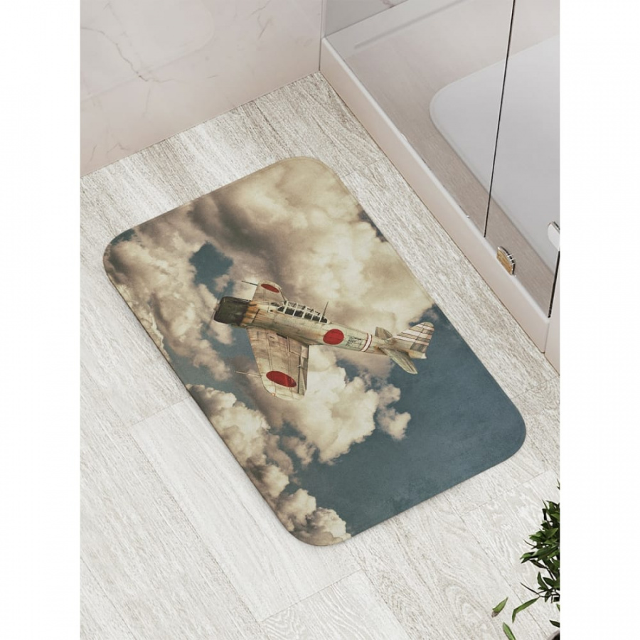 Противоскользящий коврик для ванной, сауны, бассейна JOYARTY Пике в облаках