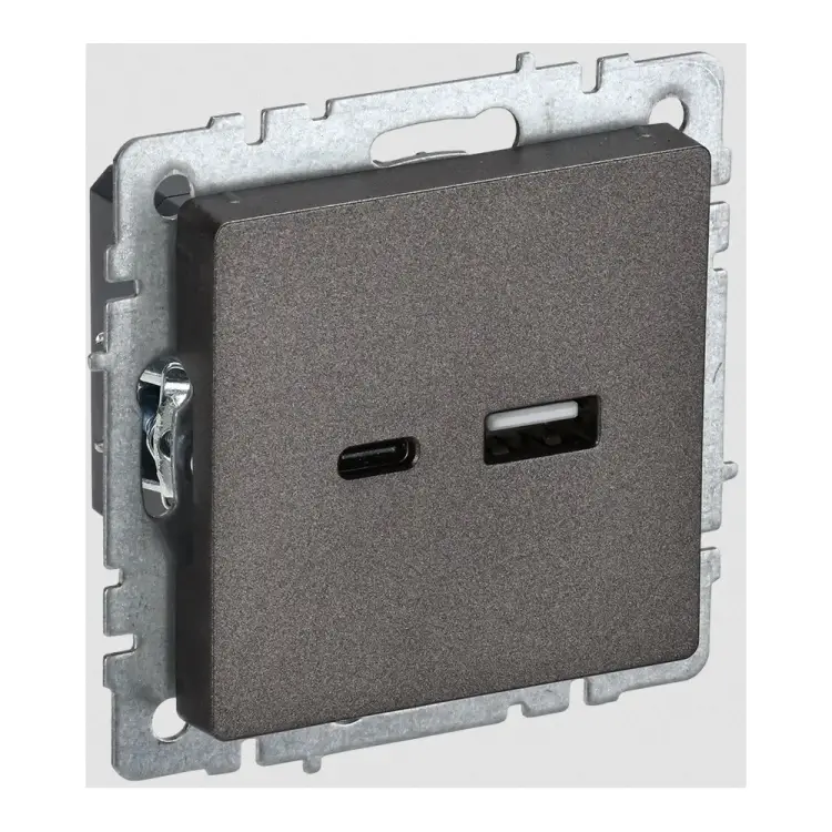 Розетка usb IEK Brite BR-U22-018-K45