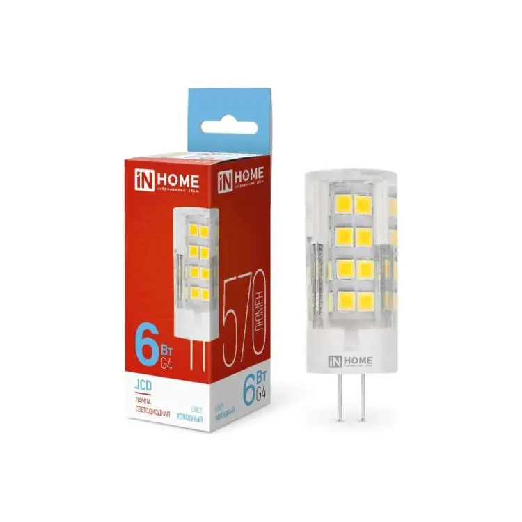 Лампа светодиодная IN HOME LED-JCD 4690612036168