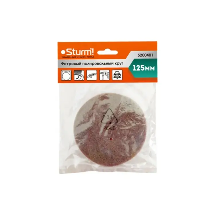 Фетровый полировальный круг Sturm 5200401