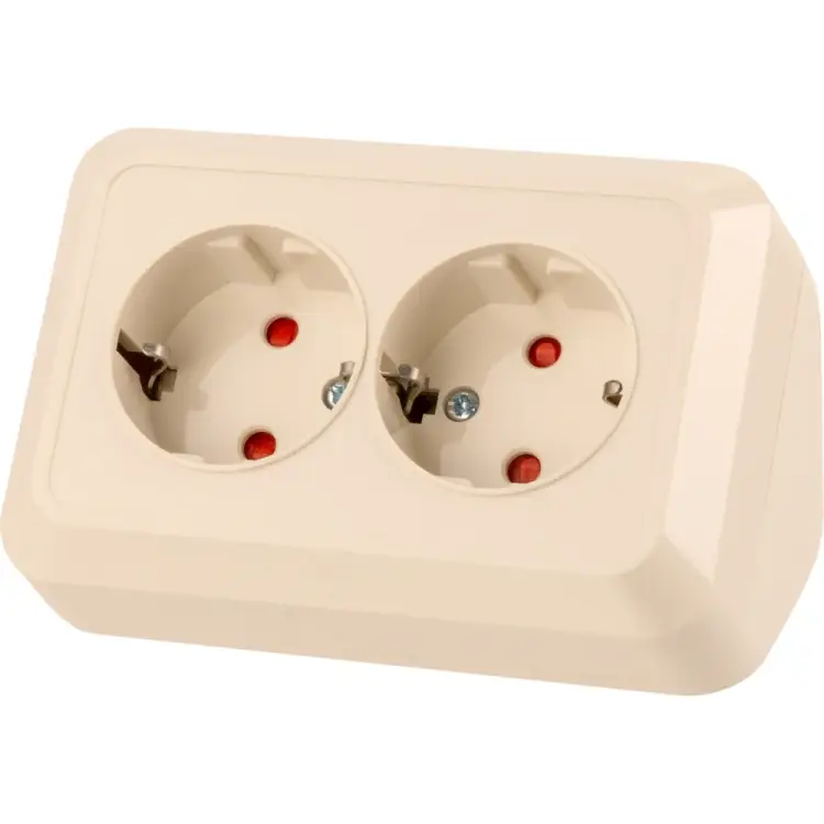 Двойная угловая розетка TDM ELECTRIC Ладога SQ1801-0243