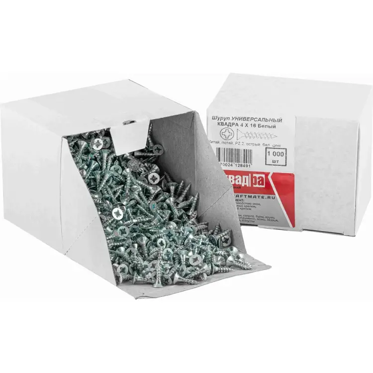 Универсальный саморез КВАДРА 4x16 1000 шт. 403016501000