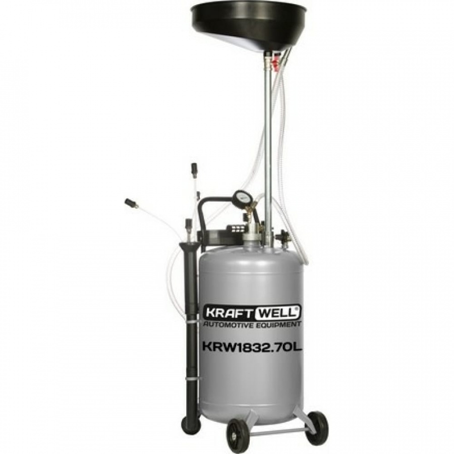 Установка для слива и откачки масла и антифриза KraftWell KRW1832.70L
