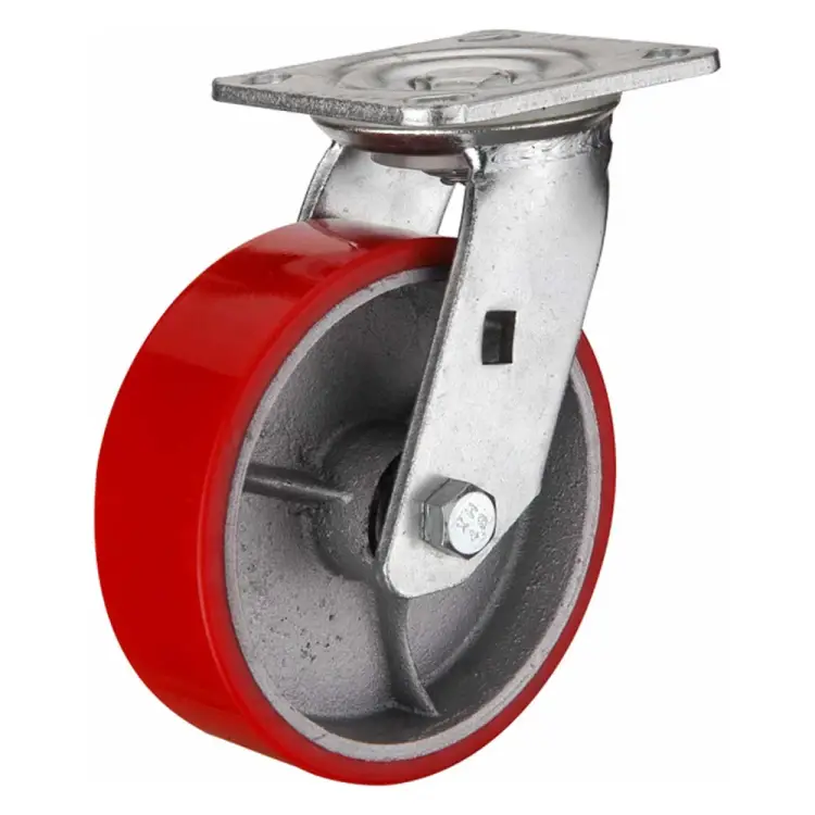 Большегрузное полиуретановое поворотное колесо MFK-TORG SCP42 1043100