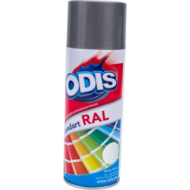 Краска-спрей ODIS standart 9006ral Краска-спрей ODIS standart 9006ral