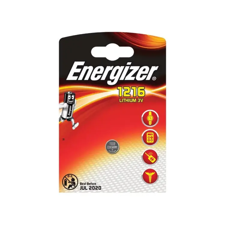 Батарейка Energizer ENR Lithium CR1216 7638900411508