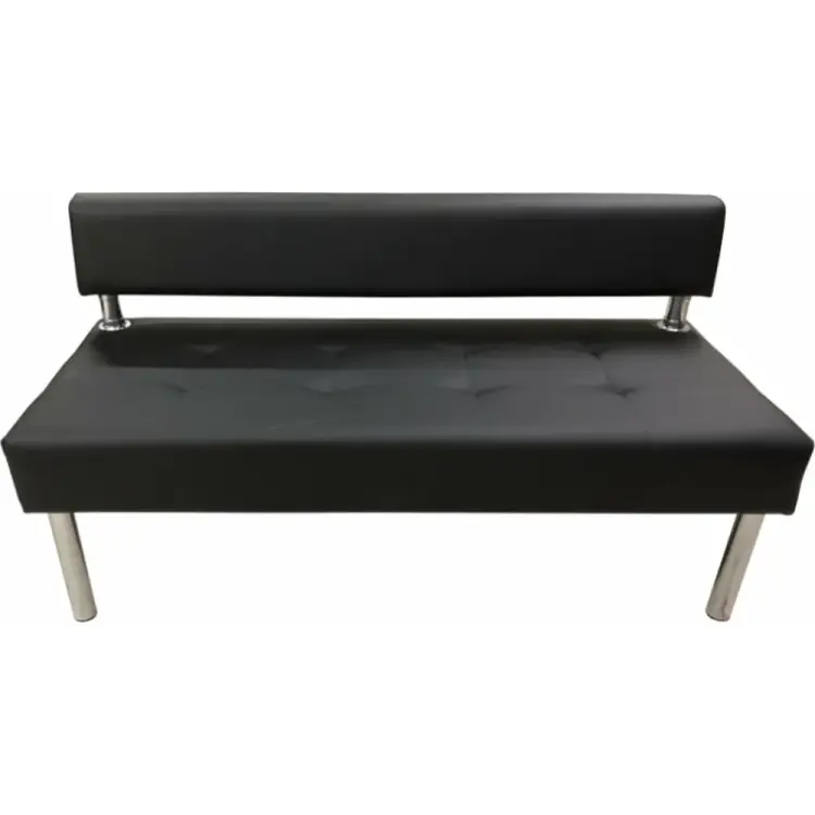 Трехместная секция дивана Мягкий Офис черная СТР701ЧН