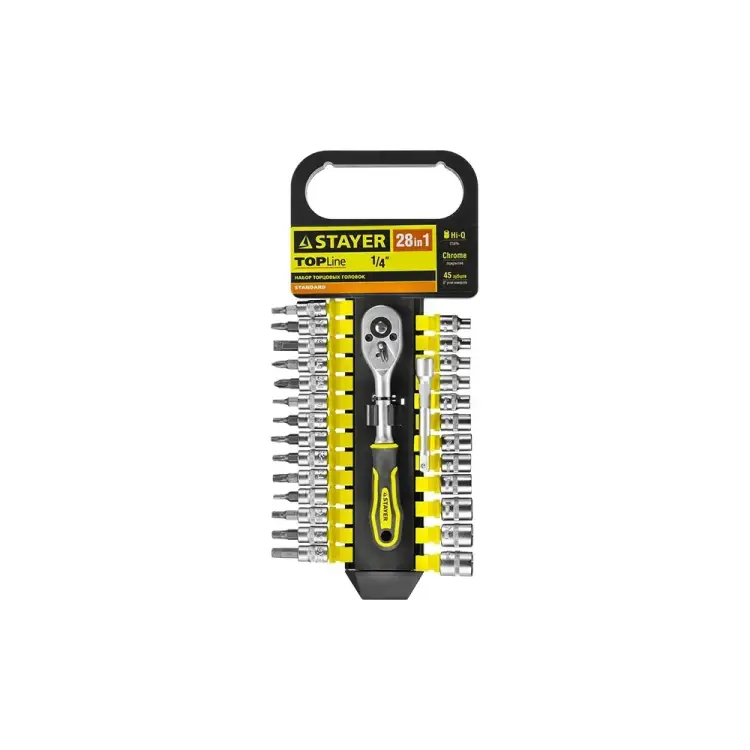 Набор торцевых головок STAYER STANDARD 27754-H28