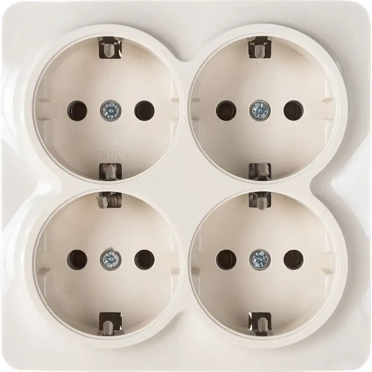 Четырехместная розетка IONICH 1454
