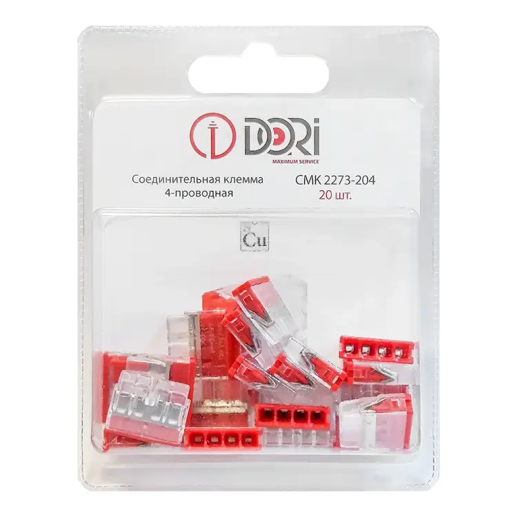 Соединительная 4-проводная клемма DORI CMK 2273-204 47087