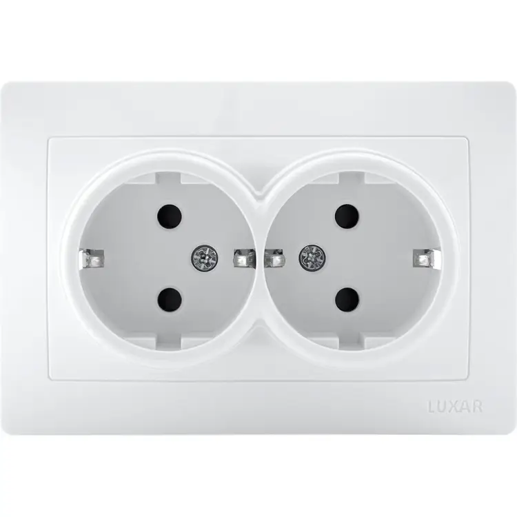 Двойная розетка Luxar Novo 4606400420200