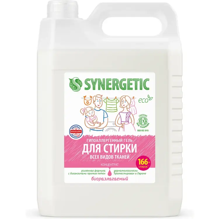 Универсальный гель для стирки белья SYNERGETIC 4613720439065