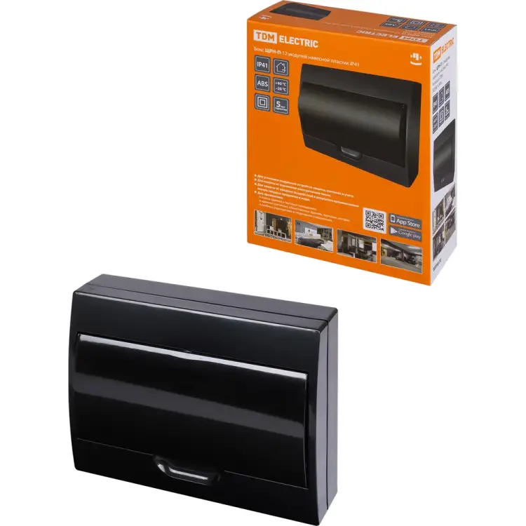 Навесной бокс TDM ELECTRIC ЩРН-П Антрацит SQ0901-0904