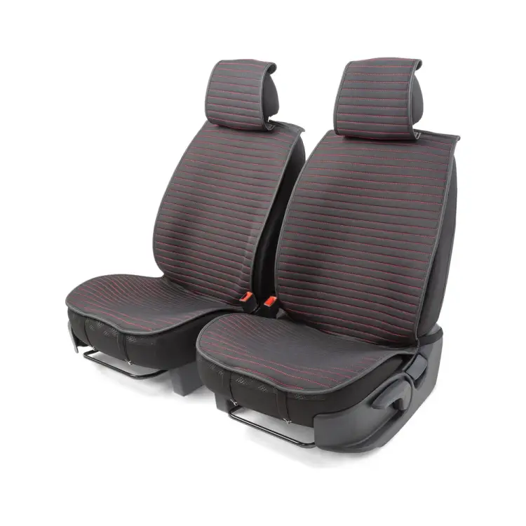 Накидки на передние сиденья CarPerformance CUS-1022 BK/RD