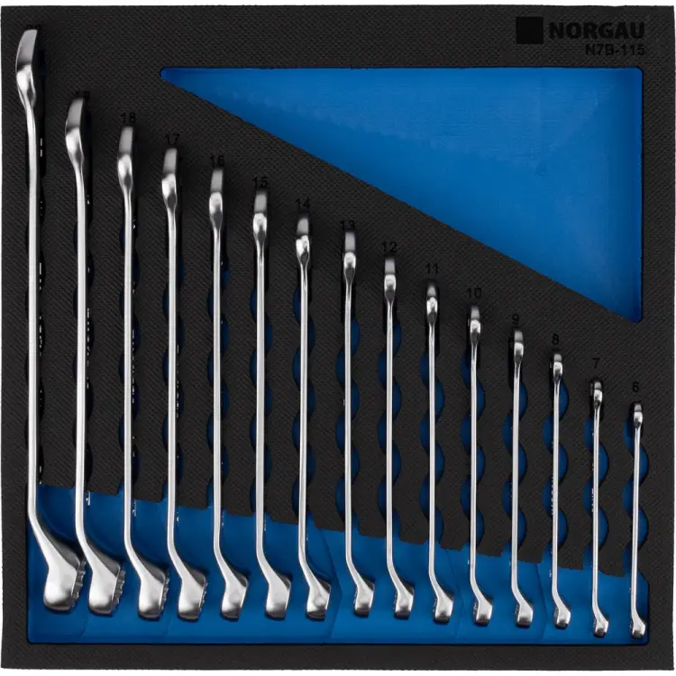 Набор комбинированных ключей NORGAU N7B-115 060223825 Набор комбинированных ключей NORGAU N7B-115 060223825