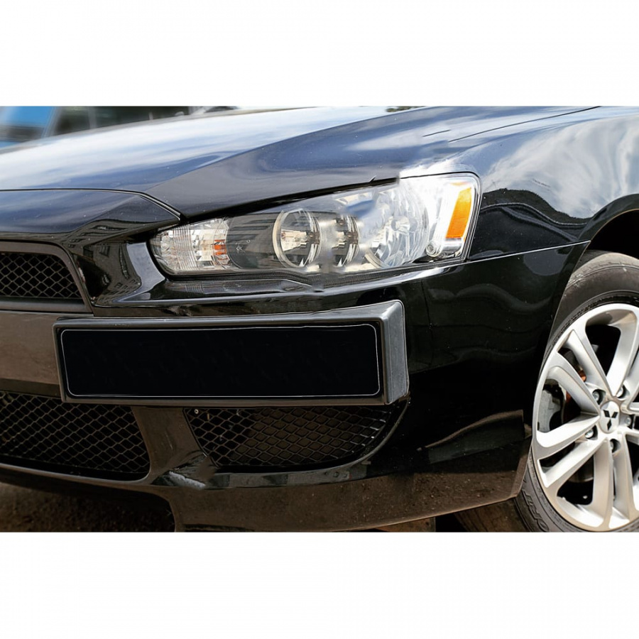 Боковая накладка под номерной знак Mitsubishi Lancer X 2007-2010 Русская Артель NML-003900