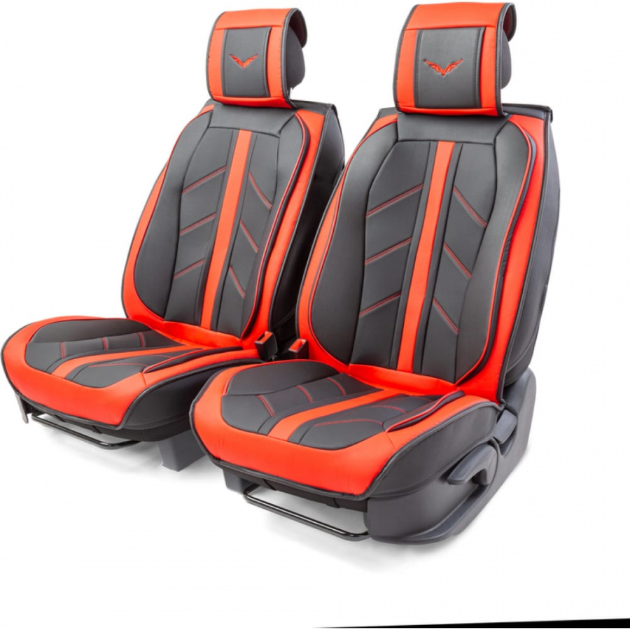 Каркасные накидки на передние сиденья CarPerformance CUS-3012 BK/RD