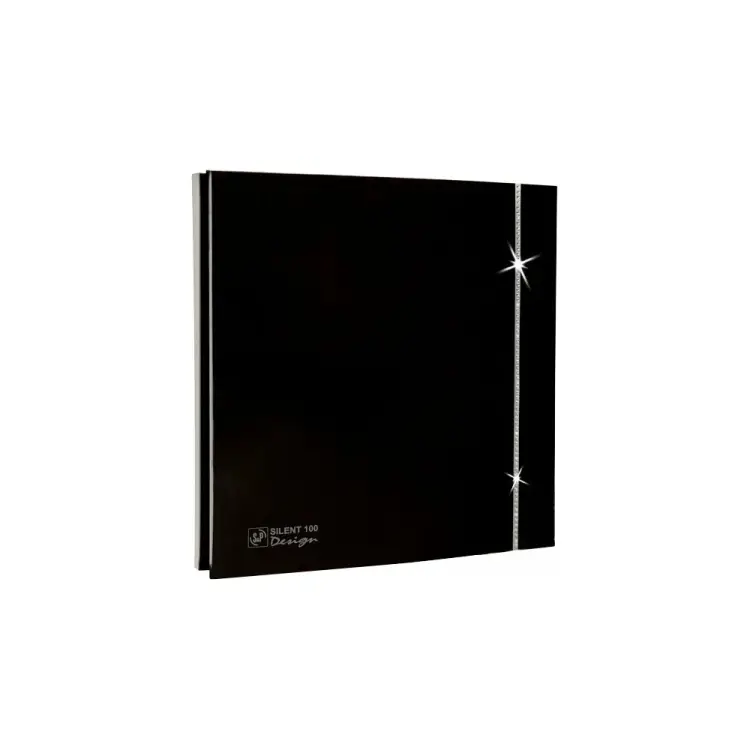 Вентилятор Soler&Palau SILENT-100 CZ BLACK SWAROVSKI DESIGN