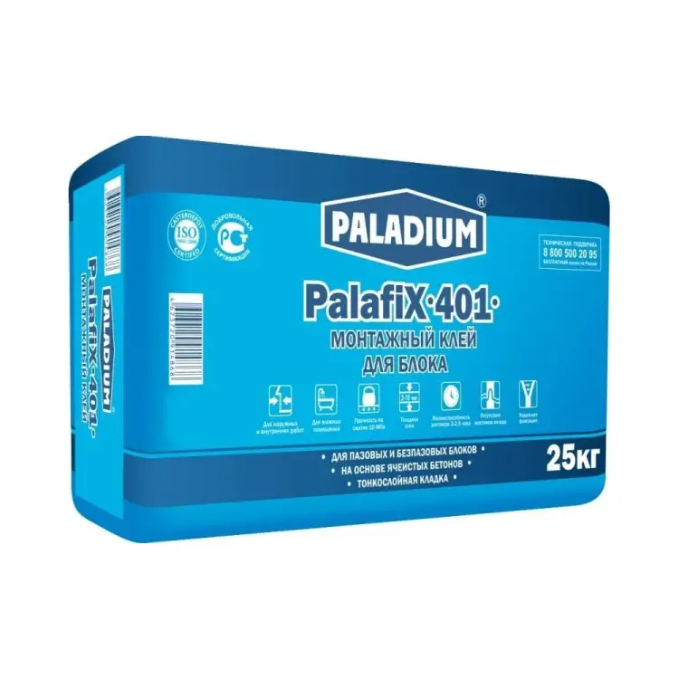 Монтажный клей для блока PALADIUM PalafiX-401 PL-401/25