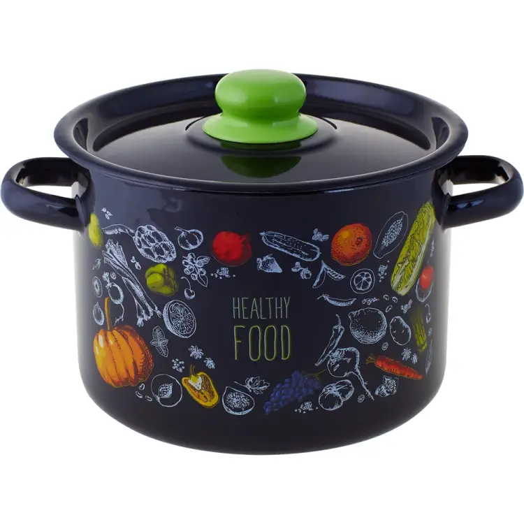 Цилиндрическая эмалированная кастрюля appetite Healthy food 1с17с Healthy Цилиндрическая эмалированная кастрюля appetite Healthy food 1с17с Healthy
