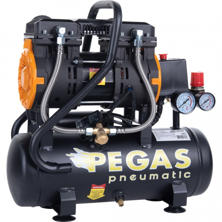 Бесшумный безмасляный компрессор Pegas pneumatic PG-602