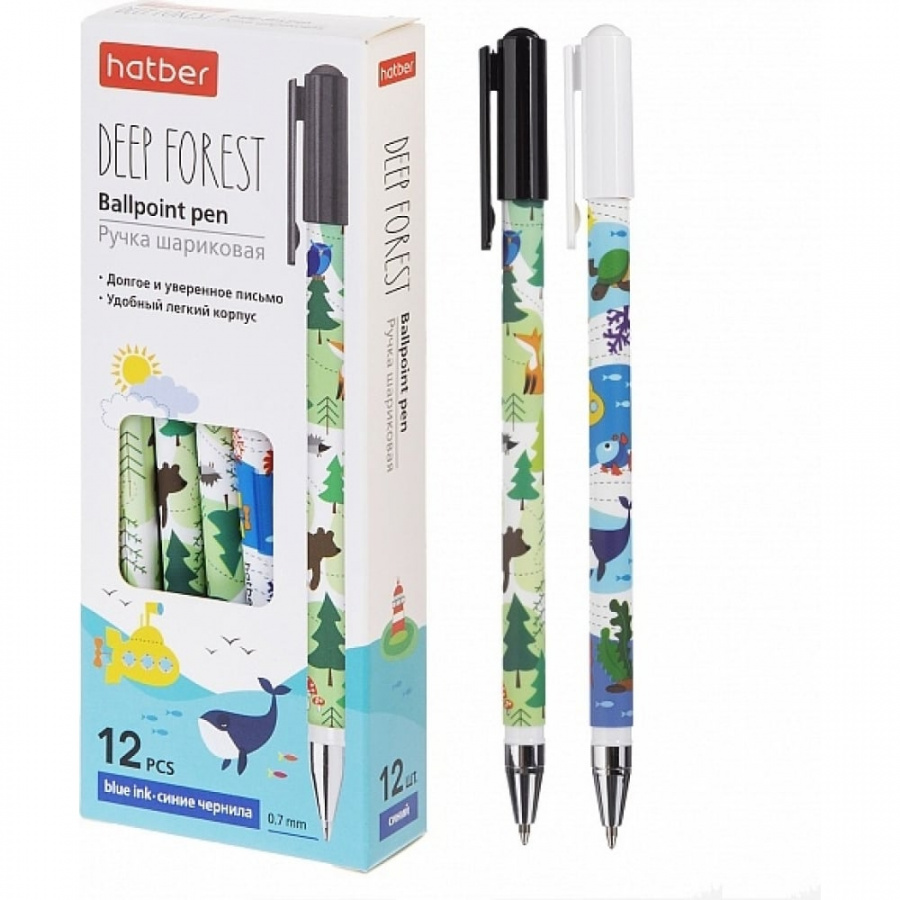 Шариковая ручка Hatber Deep Forest