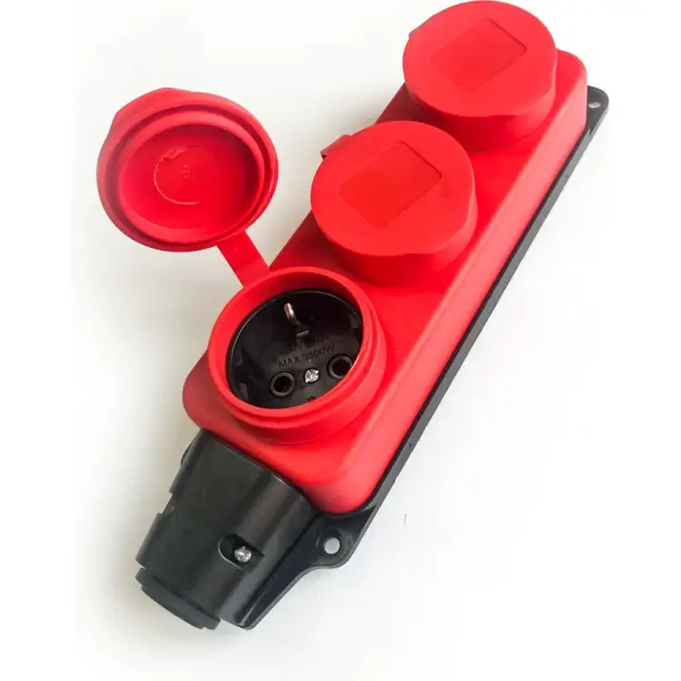 Колодка штепсельная КОСМОС KKsm-3g-Z-IP(R)16A