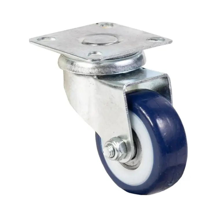 Аппаратное поворотное колесо TOR SCv 92 (75 мм; синяя резина) 1027148