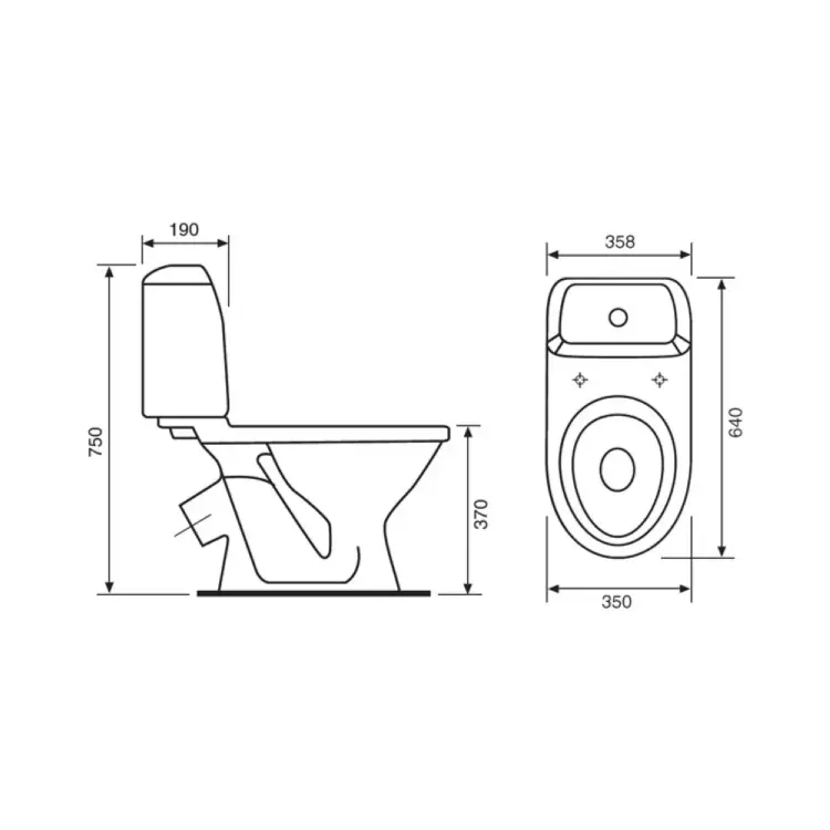 Унитаз-компакт Santeri Соната 411459