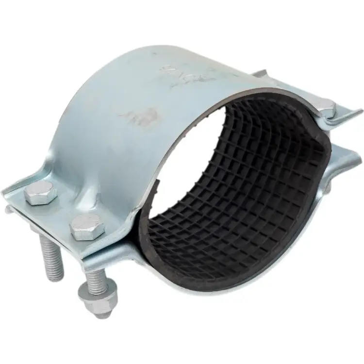 Оцинкованный двухсоставной ремонтный хомут АТКА 1001010110