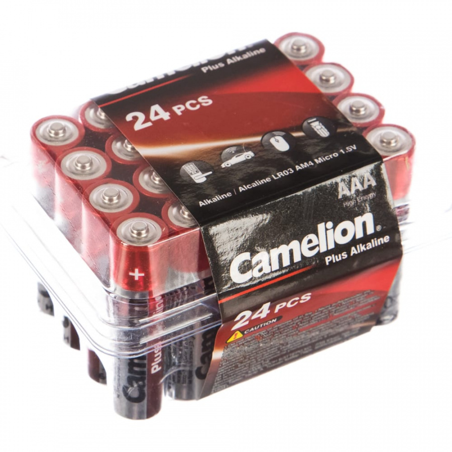 Батарейка Camelion Plus Alkaline LR03 PB-24 1.5В