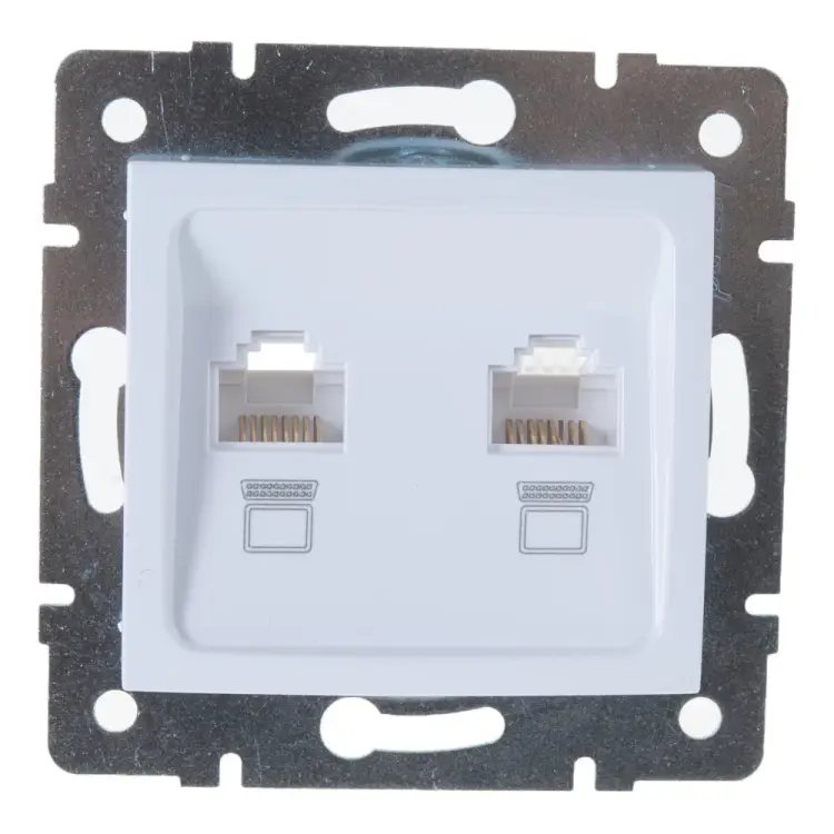 Двойная компьютерная розетка Lezard KARINA 707-0288-141