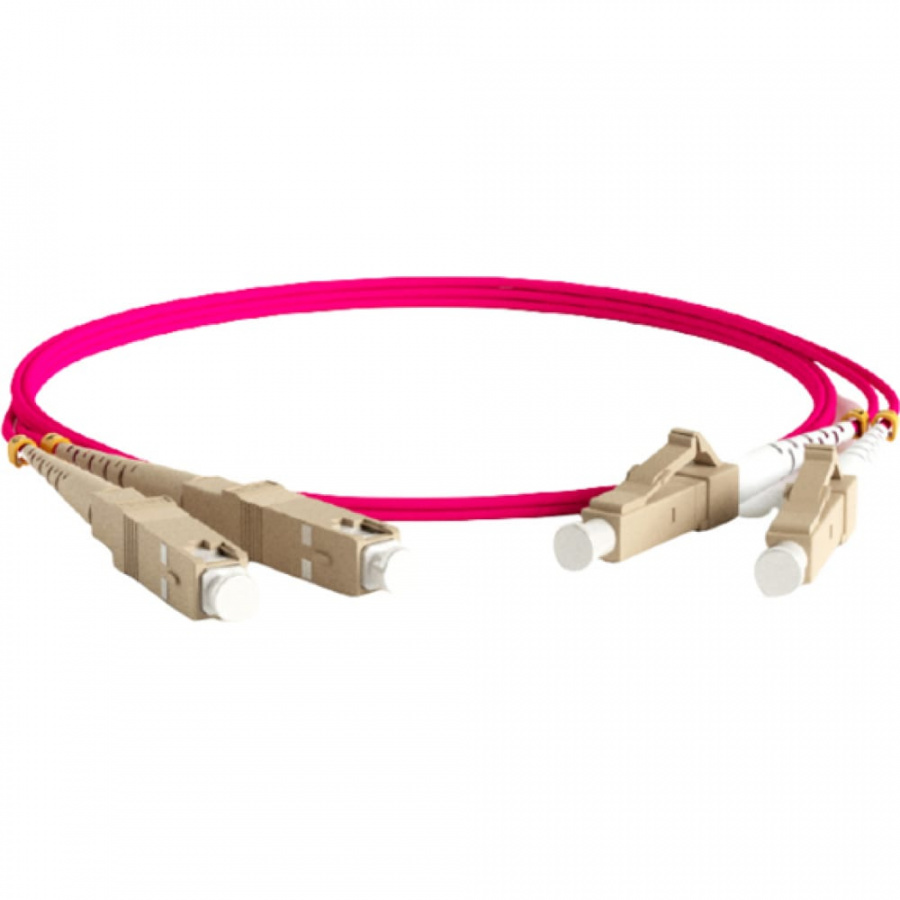 Волоконно-оптический шнур Hyperline FC-D2-504-LC/PR-SC/PR-H-1M-LSZH-MG
