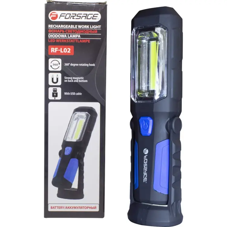 Аккумуляторная светодиодная лампа Forsage F-RF-L02(51060)