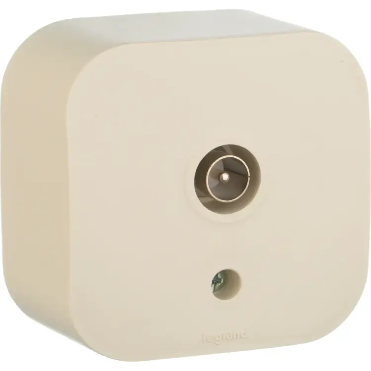 Одноместная TV розетка Legrand Quteo 782245 255259