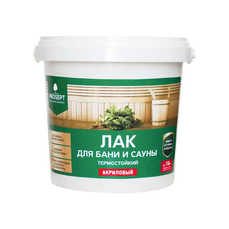 Лак для бани и сауны PROSEPT 054-09