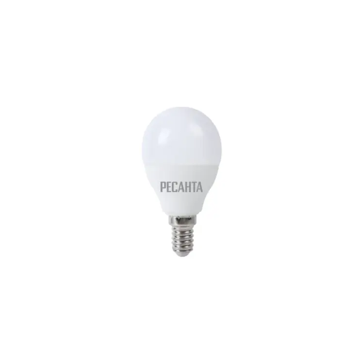 Светодиодная лампа Ресанта LL-R-G45-7W-230-3K-E14 76/1/6 Светодиодная лампа Ресанта LL-R-G45-7W-230-3K-E14 76/1/6