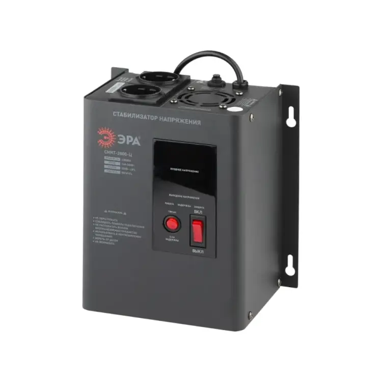 Настенный стабилизатор напряжения ЭРА СННТ-2000-Ц Б0020168 Настенный стабилизатор напряжения ЭРА СННТ-2000-Ц Б0020168