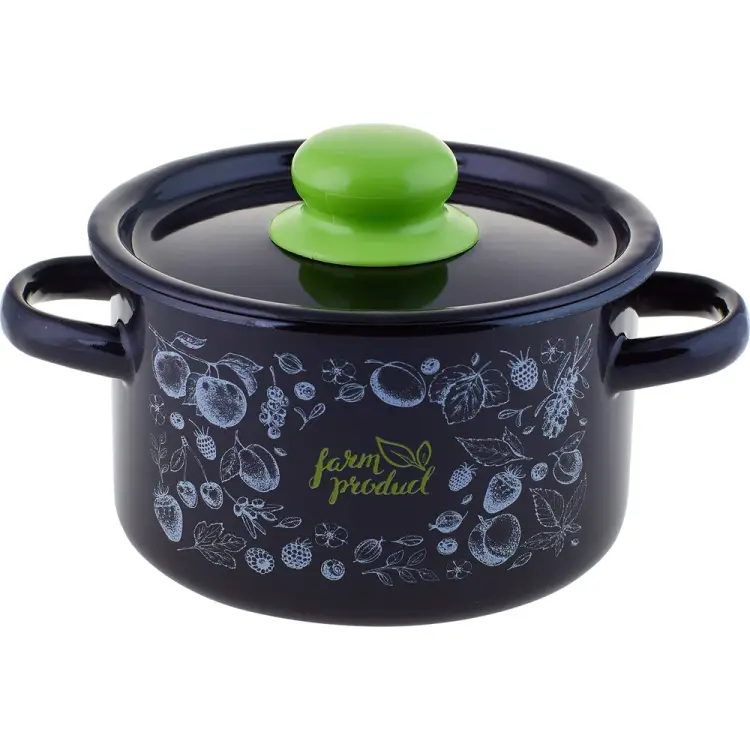 Цилиндрическая эмалированная кастрюля appetite Berry 1с16с/1 Berry Цилиндрическая эмалированная кастрюля appetite Berry 1с16с/1 Berry