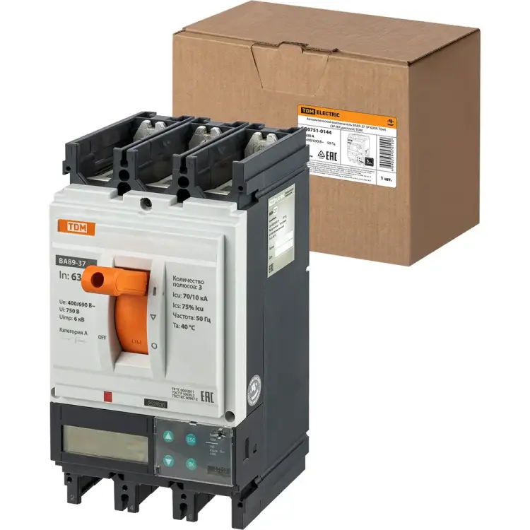 Автоматический выключатель TDM ELECTRIC ва89-37 SQ0751-0144