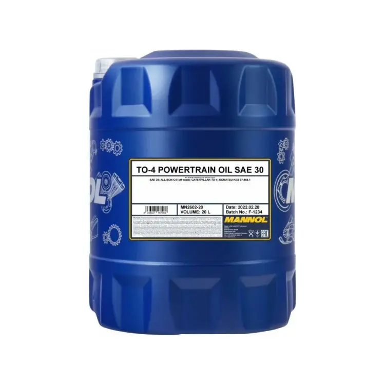 Трансмиссионное гидравлическое масло MANNOL TO-4 POWERTRAIN OIL 3006