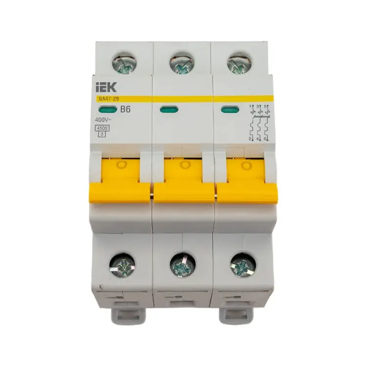 Модульный автоматический выключатель IEK MVA20-3-006-B
