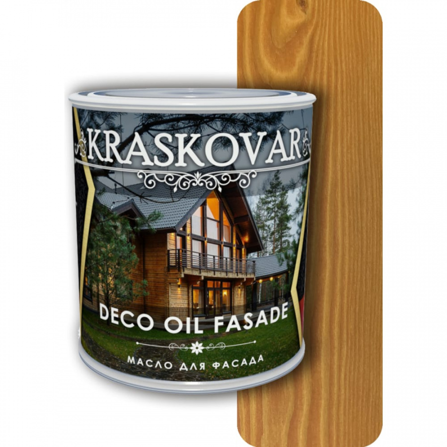 Масло для фасада Kraskovar осенний клен, 0.75 л