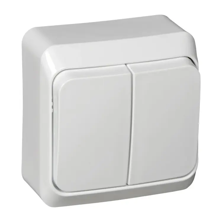 Двухклавишный выключатель Systeme Electric Этюд BA10-002B