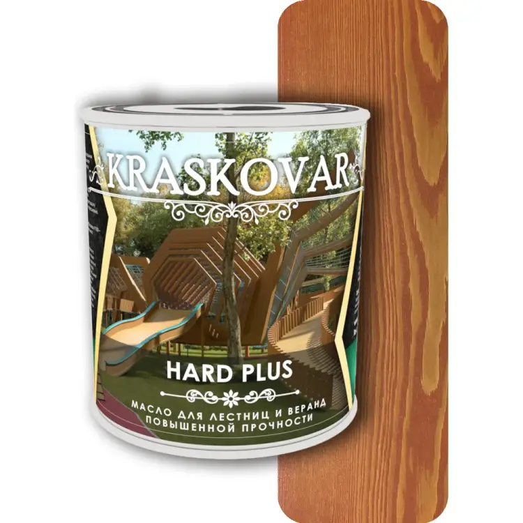 Масло для лестниц и веранд Kraskovar Hard Plus 1680