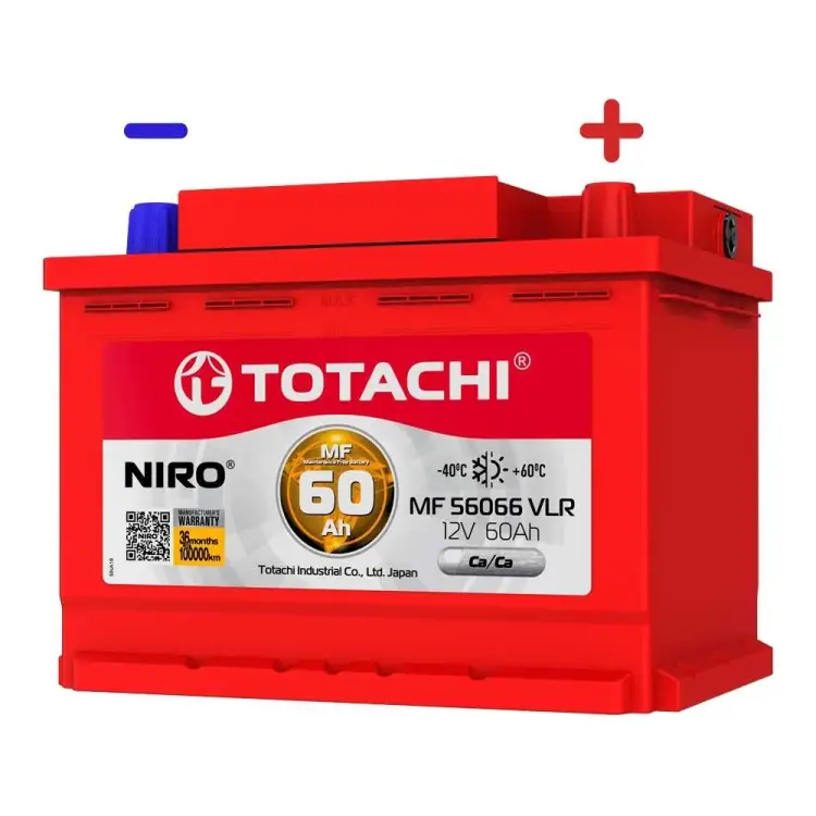 Аккумуляторная батарея Totachi АКБ NIRO MF 56066 VLR 90160